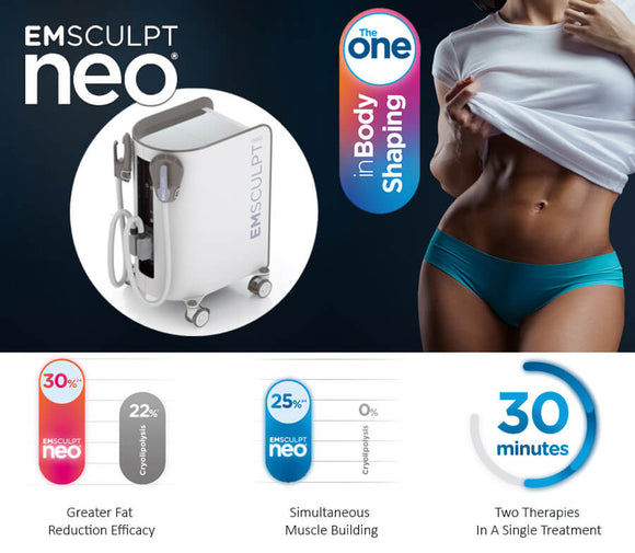 EMSCULPT NEO PACKAGE: 4 Sessions Any Treatment area + FREE TREATMENT PERK